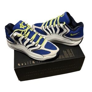Brand New Nike KD 18 Hyper Royal Neon Yellow Basketball Shoes Men's Size 10